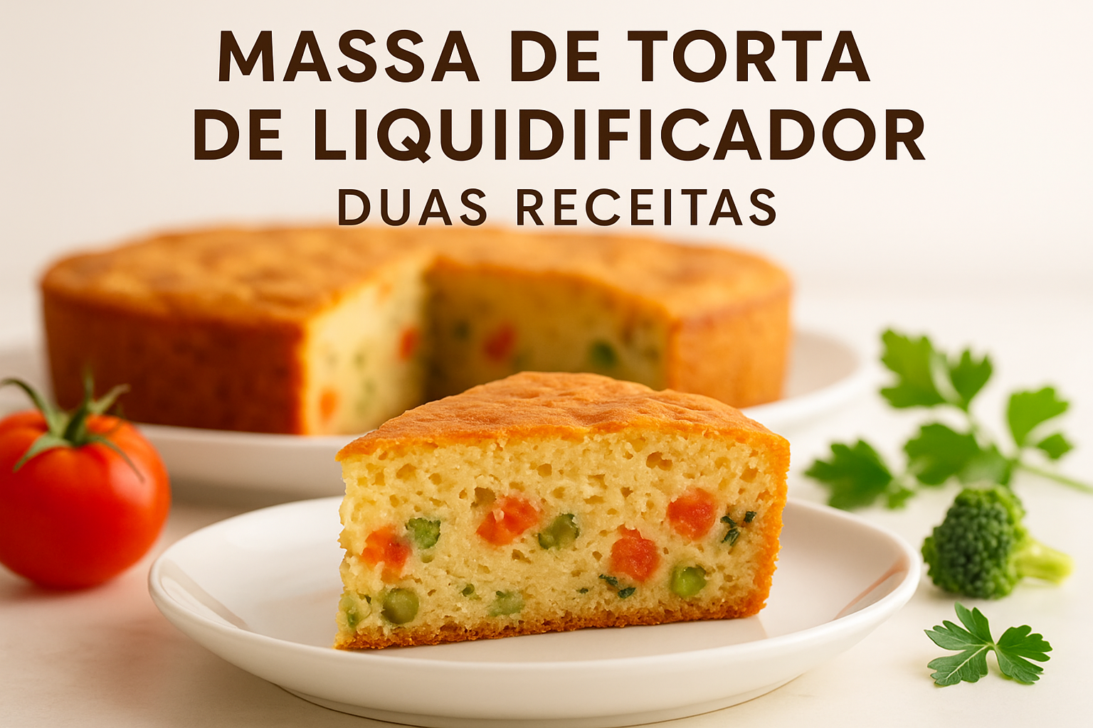 Massa de Torta de Liquidificador – Duas Receitas