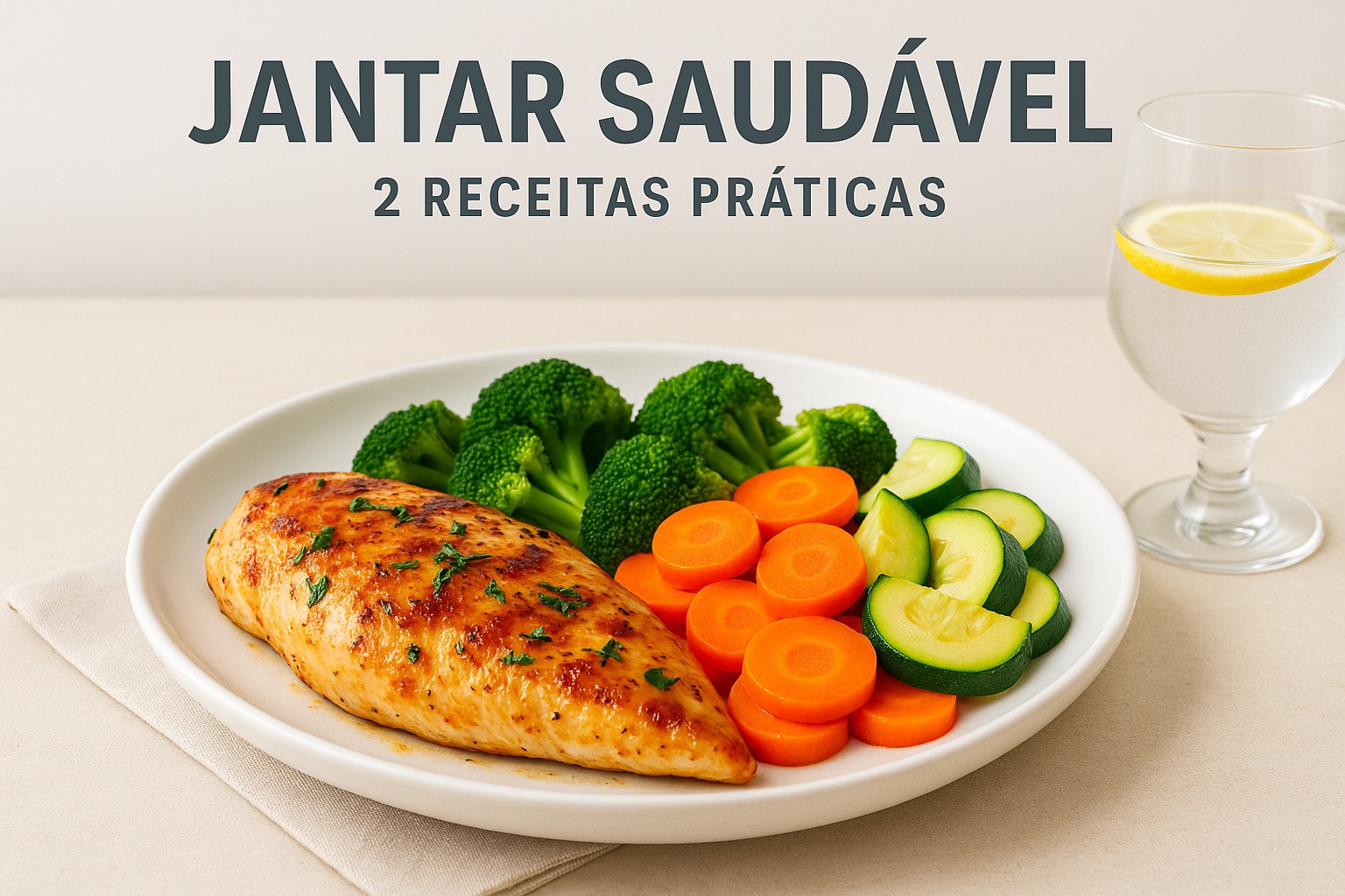 Jantar Saudável – 2 Receitas Práticas